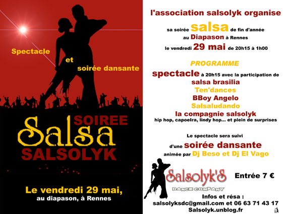 Soirée de fin d'année mai 2009