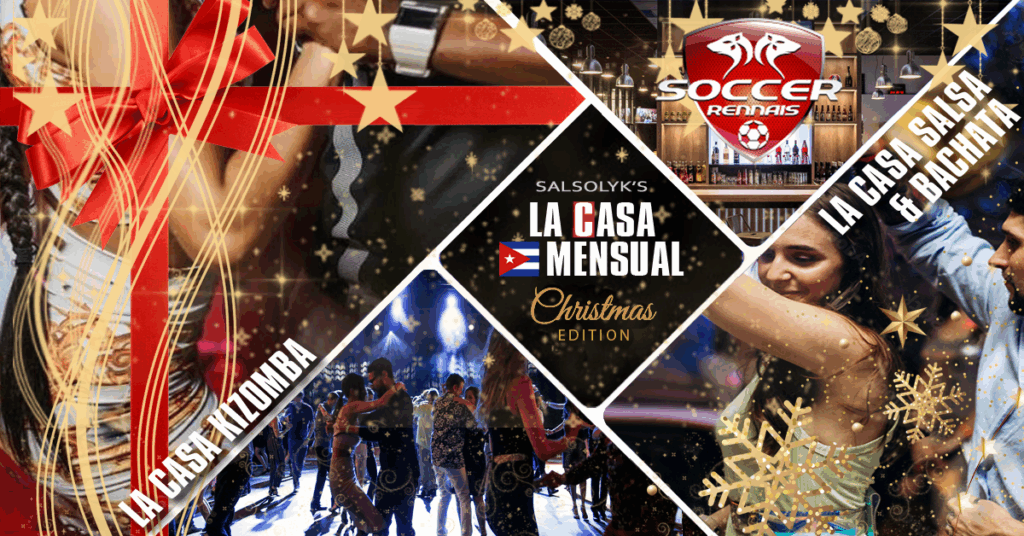 Soirée Salsa Bachata Kizomba de Noël à Rennes