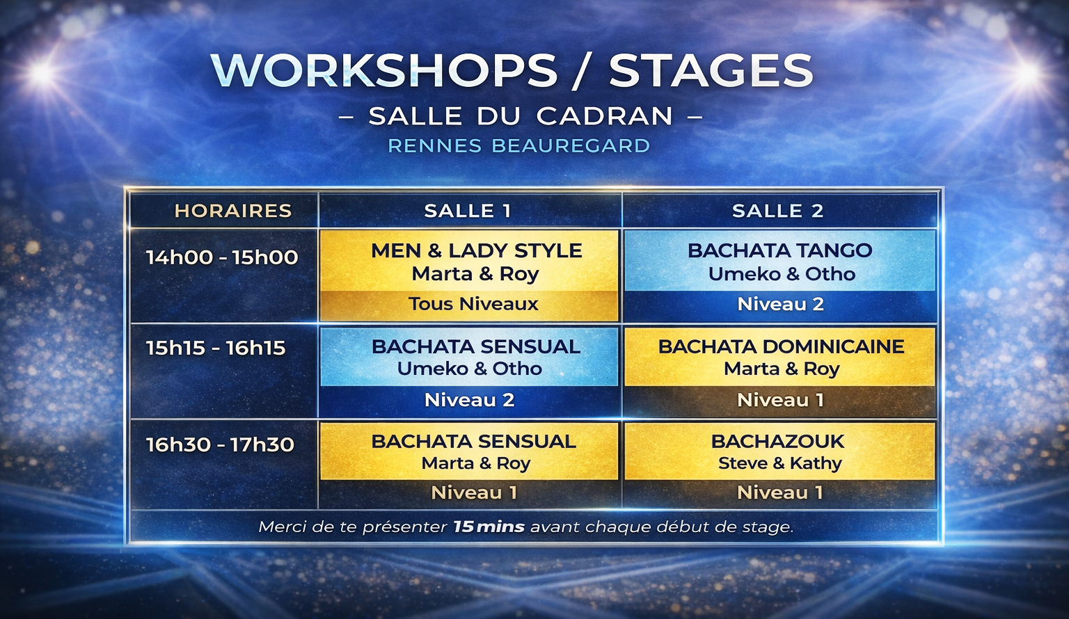 Programme Rennes Summer Bachata Vibes