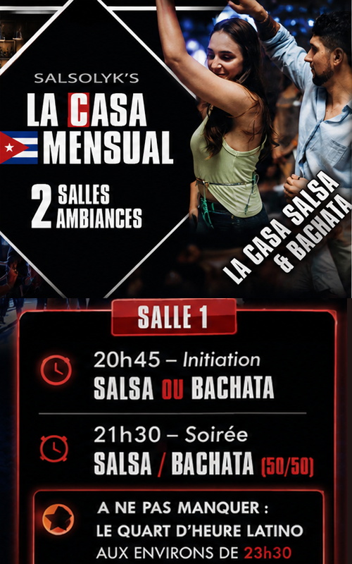Soirée Salsa & Bachata à Rennes